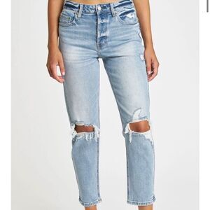 Daze The Original High Rise Mom Denim Distressed Jean Size 26